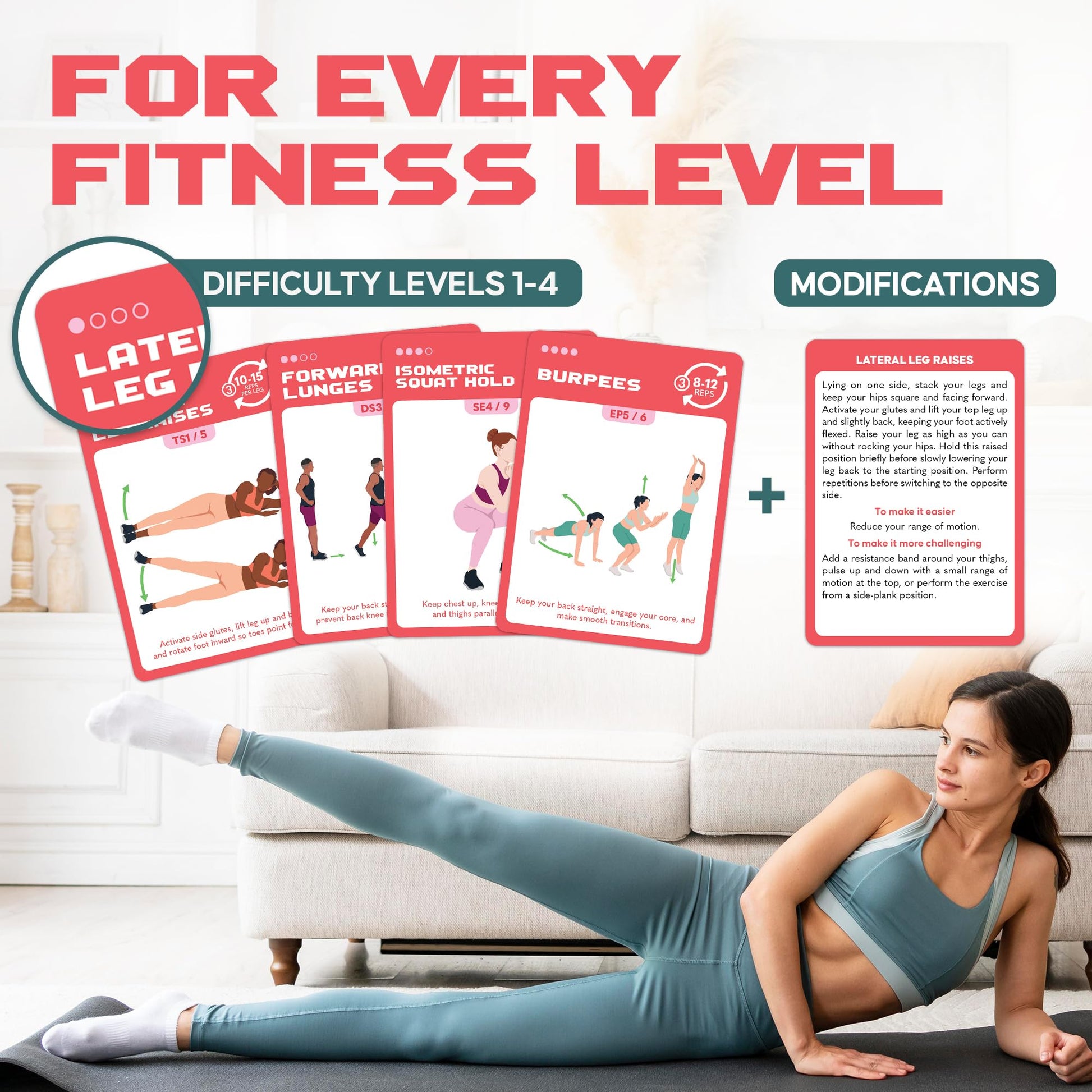 Abs and Core Exercise Cards – 75+ Workout Cards to Help Build Core Strength, Stability, Outdoor, Work from Home Fitness Workout - My Store