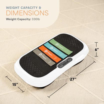 Lifepro Waver Vibration Plate Exercise Machine for Lymphatic Drainage, Muscle Activation, Full-Body Workout Vibrating Platform with Loop Bands, Fitness Equipment for Strength Toning & Fat Loss - My Store
