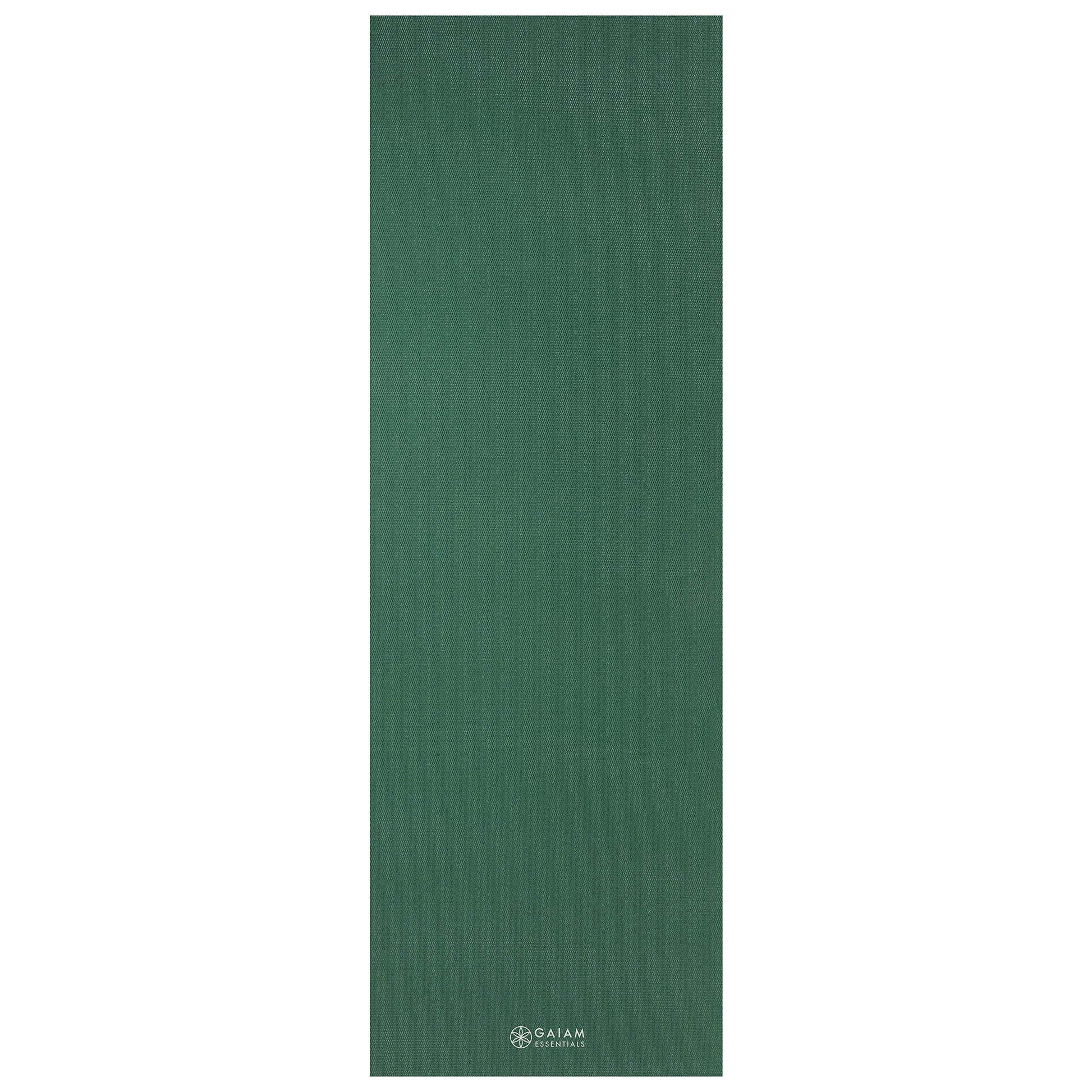 Gaiam Essentials Thick and Thin Yoga Mat Fitness & Exercise Mat with Easy-Cinch Carrier Strap - My Store