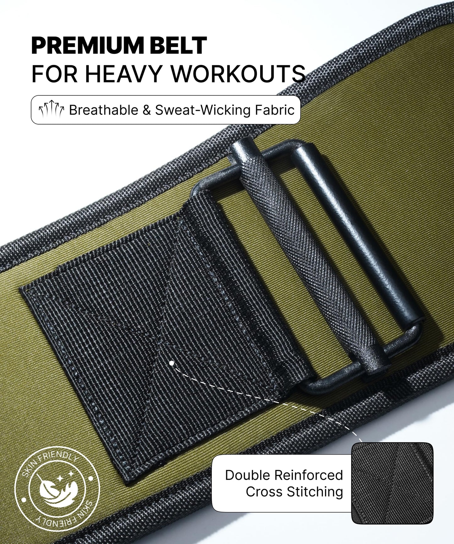 DMoose Fitness Weight Lifting Belt for Squats, Deadlift & Intense Workout - 6" Adjustable Fit Auto Lock Weightlifting Belt for Men & Women - Neoprene Gym Belts for Stability & Lumbar Back Support - My Store