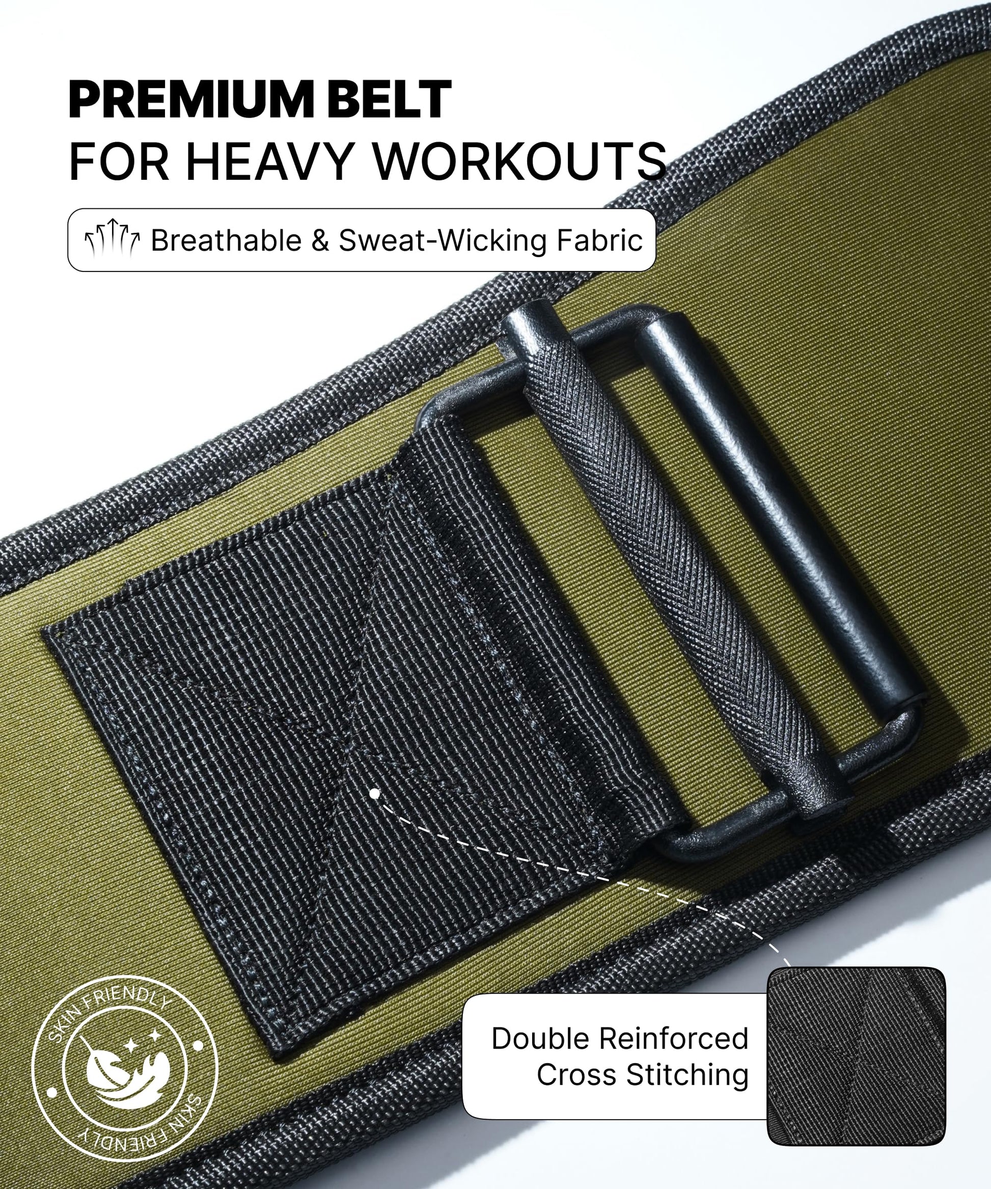 DMoose Fitness Weight Lifting Belt for Squats, Deadlift & Intense Workout - 6" Adjustable Fit Auto Lock Weightlifting Belt for Men & Women - Neoprene Gym Belts for Stability & Lumbar Back Support - My Store