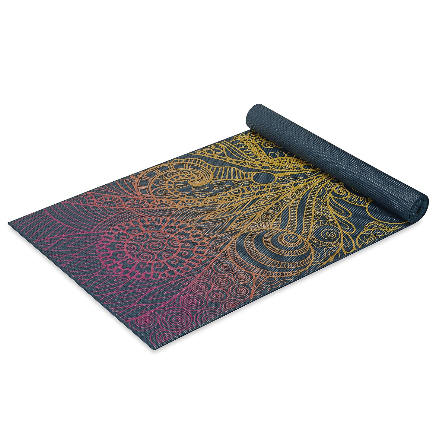 Gaiam Print Yoga Mat, Non Slip Exercise & Fitness Mat for All Types of Yoga, Pilates & Floor Exercises - My Store