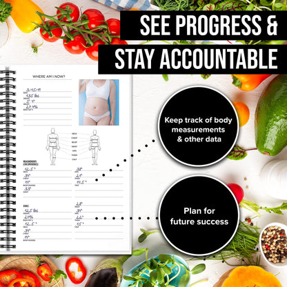 NewMe Fitness Journal for Women & Men, Food & Workout Journal, Planner Log Book to Track Weight Loss, Muscle Gain, Home Gym Exercise, Bodybuilding Progress, Daily Nutrition & Personal Health Tracker - My Store