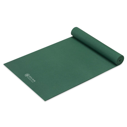 Gaiam Essentials Thick and Thin Yoga Mat Fitness & Exercise Mat with Easy-Cinch Carrier Strap - My Store