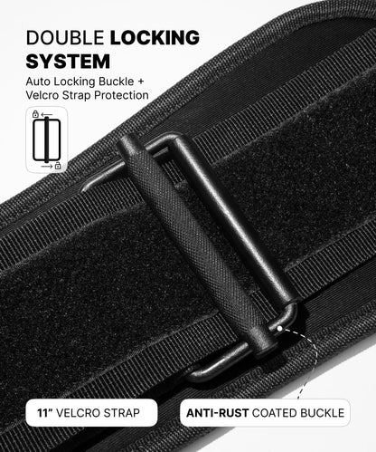 DMoose Fitness Weight Lifting Belt for Squats, Deadlift & Intense Workout - 6" Adjustable Fit Auto Lock Weightlifting Belt for Men & Women - Neoprene Gym Belts for Stability & Lumbar Back Support - My Store