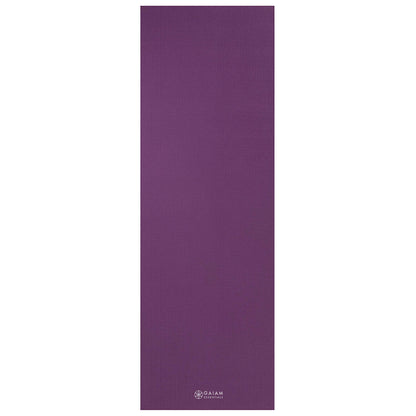 Gaiam Essentials Thick and Thin Yoga Mat Fitness & Exercise Mat with Easy-Cinch Carrier Strap - My Store