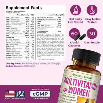 Multivitamin for Men – Methylated Mens Multivitamins & Multiminerals Capsules with Vitamin B12, A, D, C, Zinc, Magnesium & More for Complete Daily Support – High Potency Bioavailable Vitamins for Men - My Store