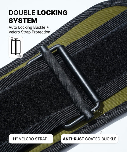 DMoose Fitness Weight Lifting Belt for Squats, Deadlift & Intense Workout - 6" Adjustable Fit Auto Lock Weightlifting Belt for Men & Women - Neoprene Gym Belts for Stability & Lumbar Back Support - My Store