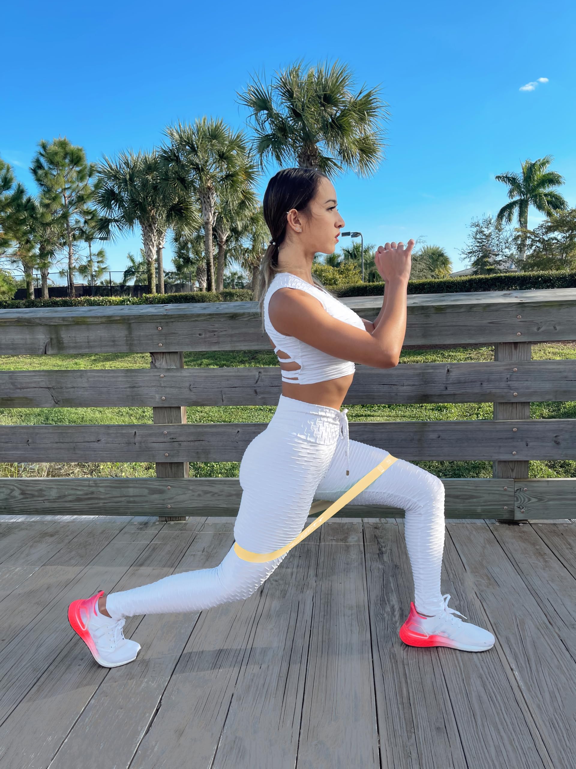 Fit Simplify Resistance Loop Exercise Bands with Instruction Guide and Carry Bag, Set of 5 - My Store