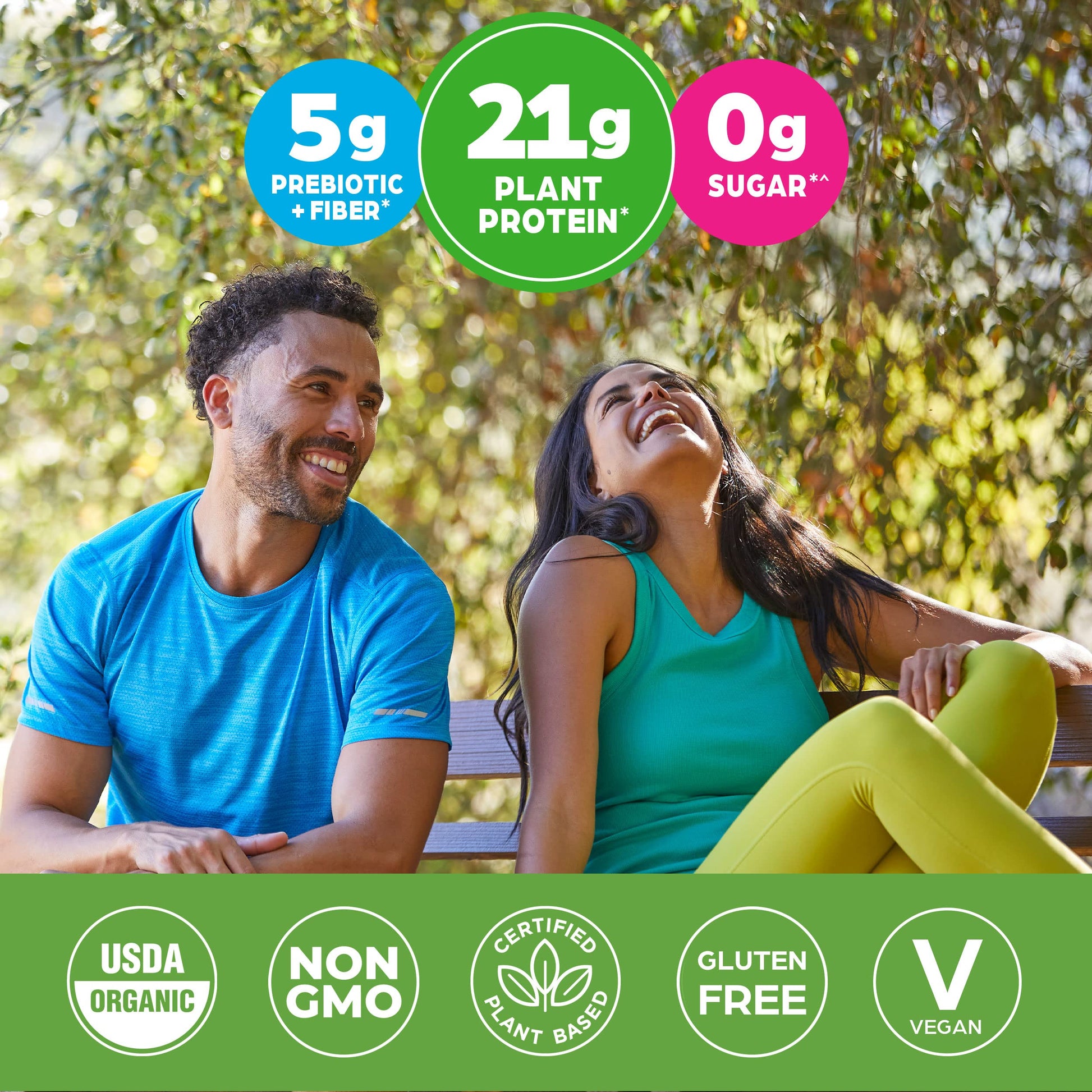 Orgain Organic Vegan Protein Powder, Vanilla Bean - 21g Plant Protein, 4g Prebiotic Fiber, No Lactose Ingredients, No Added Sugar, Non-GMO, For Shakes & Smoothies, 2.03 lb (Packaging May Vary) - My Store
