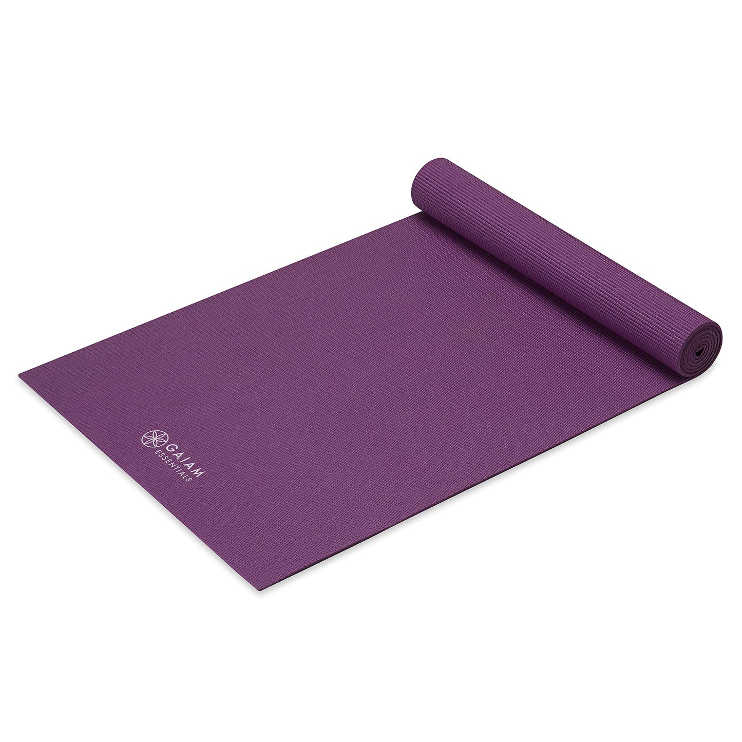 Gaiam Essentials Thick and Thin Yoga Mat Fitness & Exercise Mat with Easy-Cinch Carrier Strap - My Store