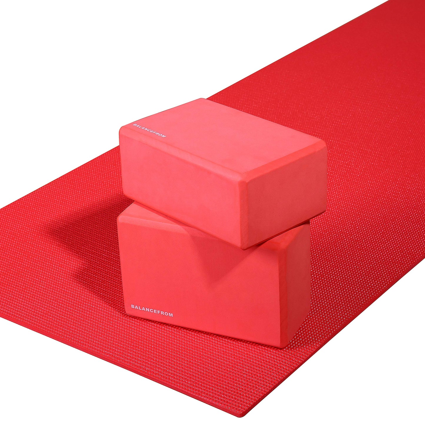 Fitvids All Purpose 1/4-Inch High Density Anti-Tear Exercise Yoga Mat with Carrying Strap, Multiple Colors