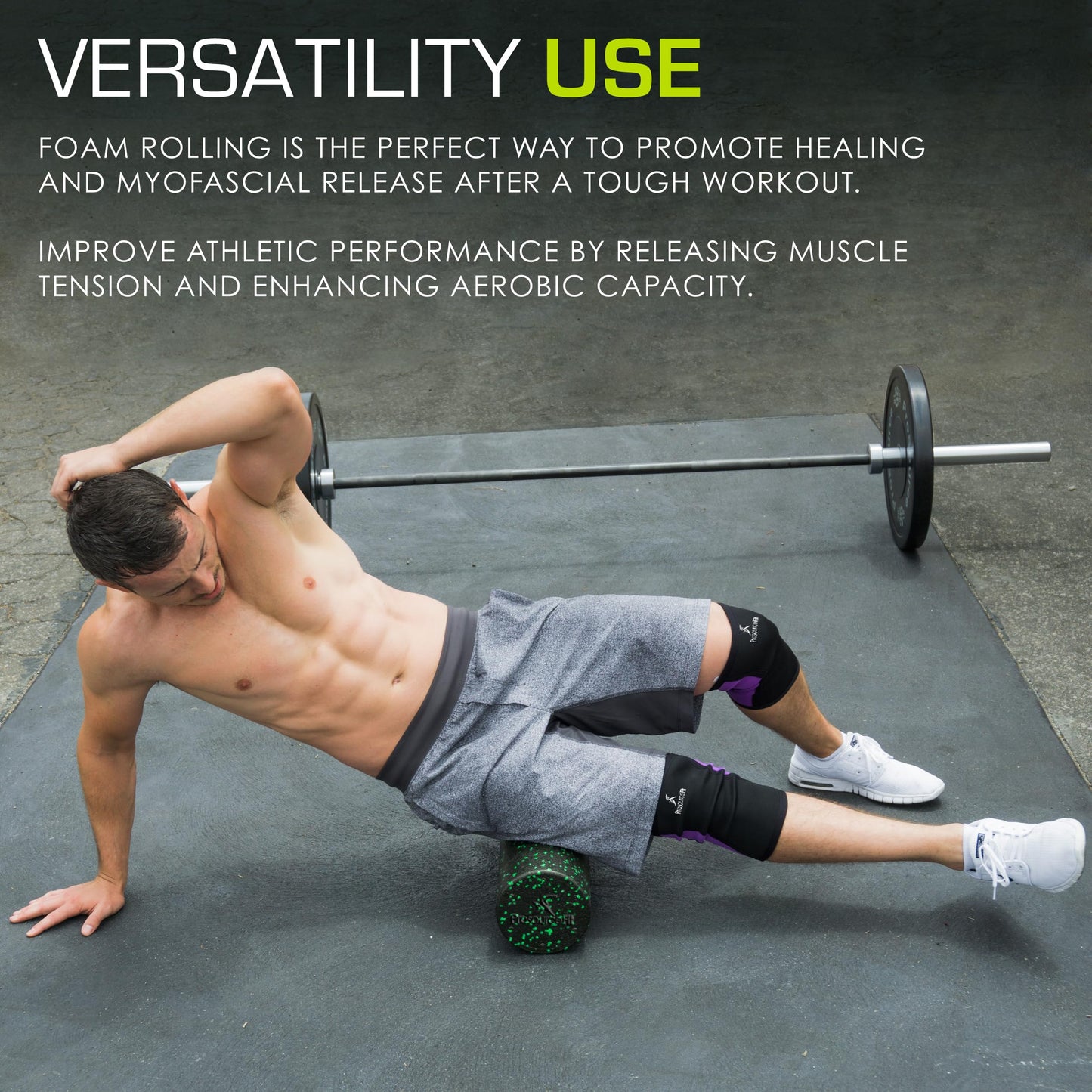 ProsourceFit High Density Foam Rollers, Firm Full Body Athletic Massage Tool for Back Stretching, Yoga, Pilates, Post Workout Muscle Recuperation - My Store