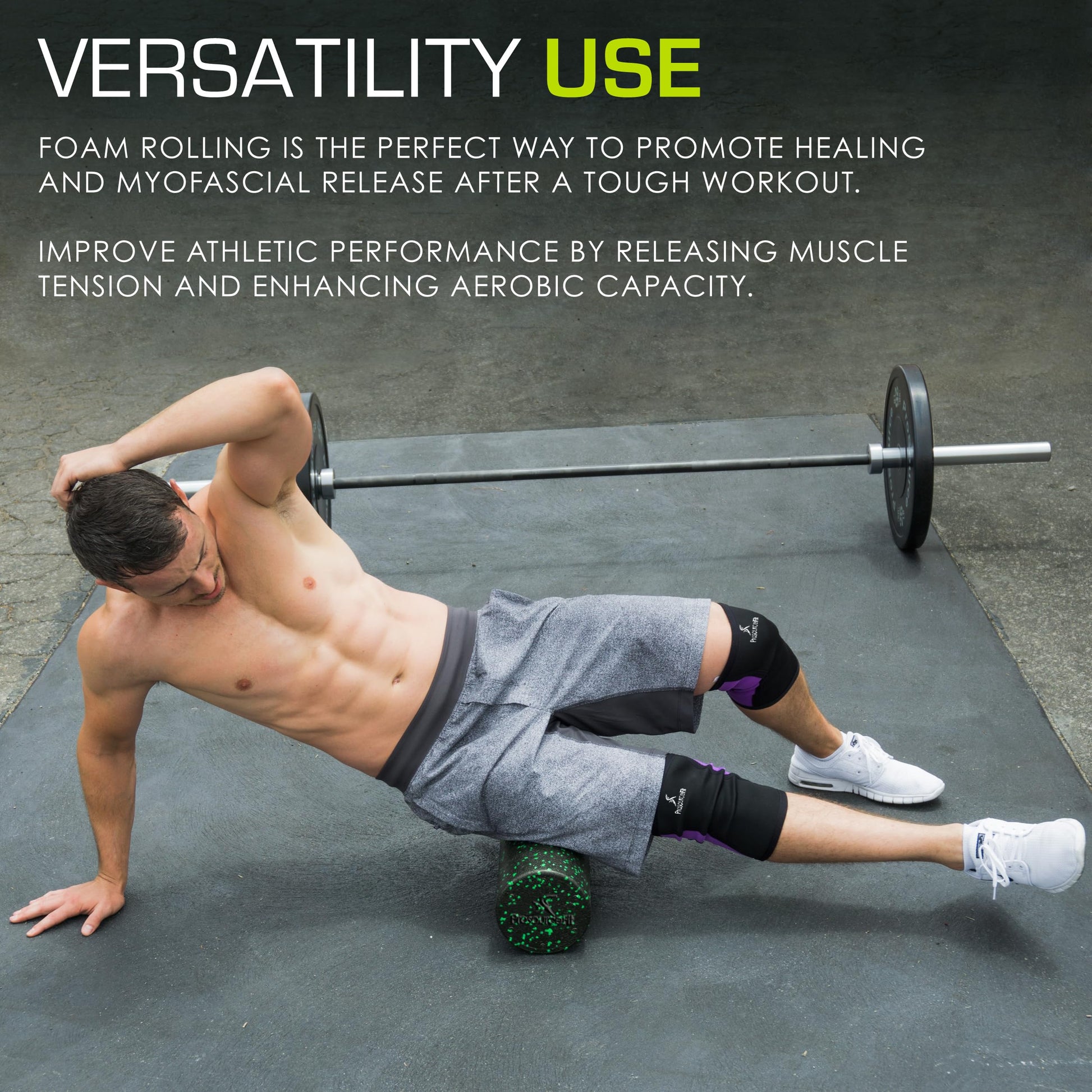 ProsourceFit High Density Foam Rollers, Firm Full Body Athletic Massage Tool for Back Stretching, Yoga, Pilates, Post Workout Muscle Recuperation - My Store