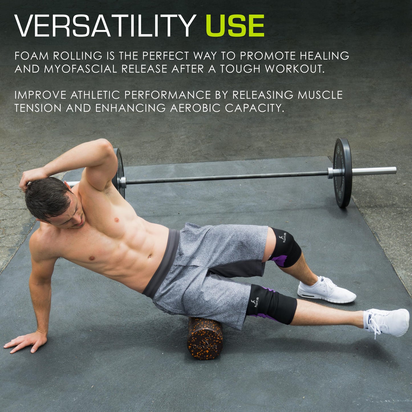 ProsourceFit High Density Foam Rollers, Firm Full Body Athletic Massage Tool for Back Stretching, Yoga, Pilates, Post Workout Muscle Recuperation - My Store