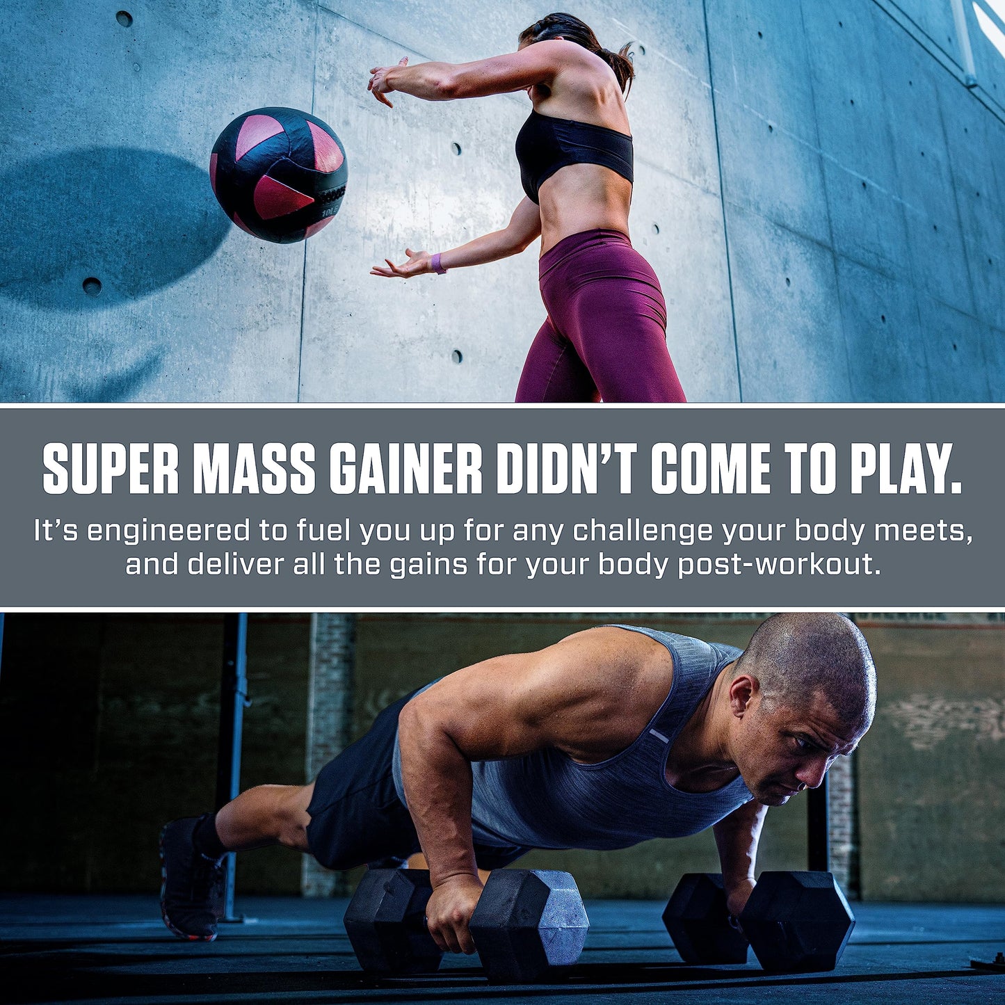 Dymatize Super Mass Gainer Protein Powder, Gourmet Vanilla, 52g Protein, 1g Creatine, 1280 Calories, 10.7g BCAAs, 245g Carbs, Contains Whey Protein Powder, Isolate, and Casein (8 Servings)